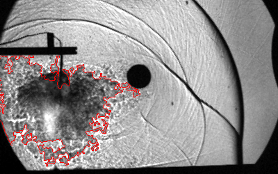 Explosively driven fireball surface extraction